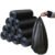 Small Garbage Bags – Heavy-Duty Black 17x19 Inch | FERVENT