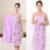 Wearable Bath Towel – Quick Dry Cotton Wrap for Women | Mini Bubbles