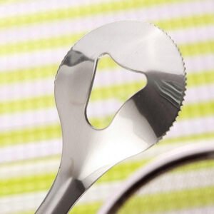 Frying Filter Spoon – 2-in-1 Stainless Steel with Clip | Quickslice