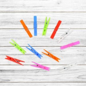 Plastic Clothes Clips – 144Pc Heavy-Duty Laundry Pegs | BathNova