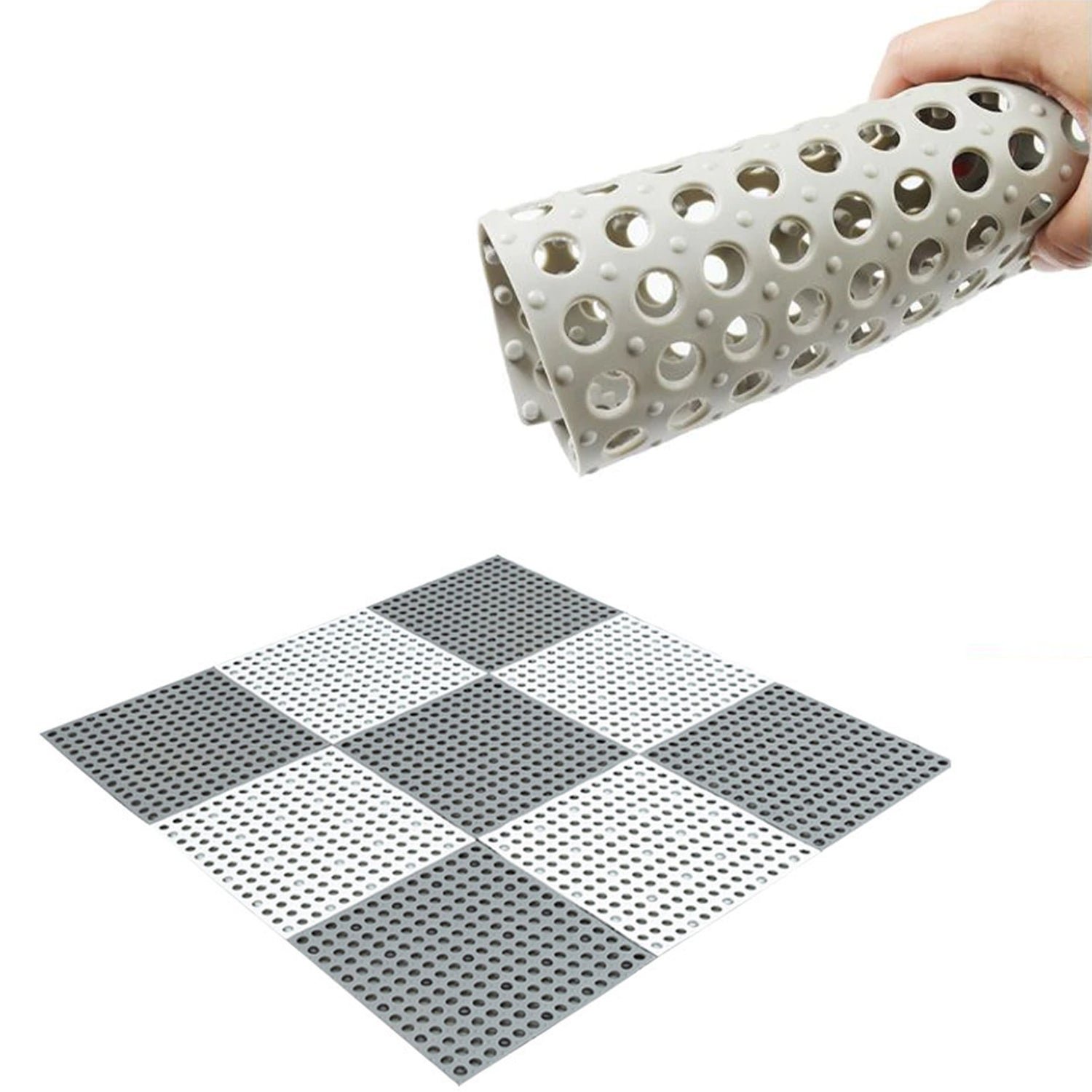 Bath Anti-Slip Mat – Bathroom Safety Mat 26x26 cm | Mini Bubbles