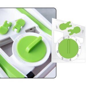 Vegetable Chopper – Adjustable Hand Press Slicer | XcelCraft