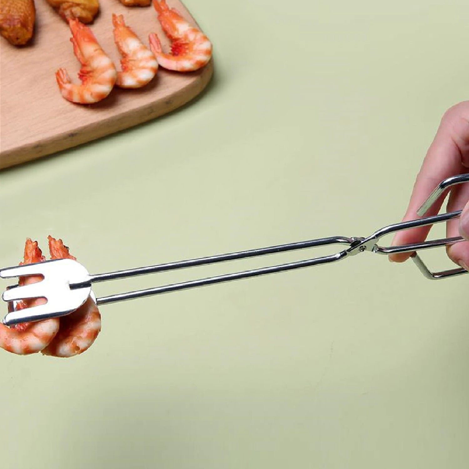 BBQ Tongs – 31cm Multi-Functional Metal | Quickslice