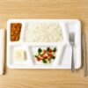 Plastic Multi-Compartment Meal Serving Tray – 6 Sections for Neat Portioning