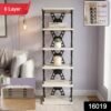 Multipurpose Foldable 6 Layer Storage Rack – Space-Saving Home Organizer