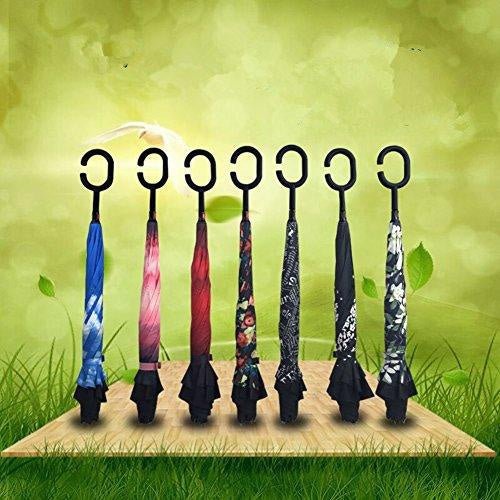 Reverse Umbrella Windproof Automatic Compact Travel