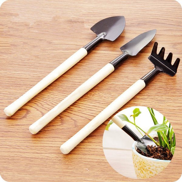 Kids Garden Tools Set – 3 Pcs Trowel, Shovel, Rake | Play & Move