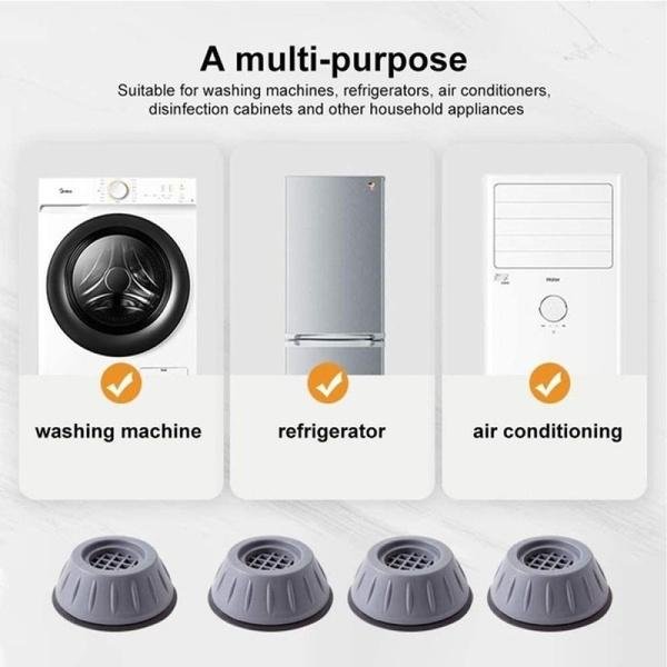 Washing Machine Anti Vibration Pads – Shock Absorbing Feet | GlimmerHome