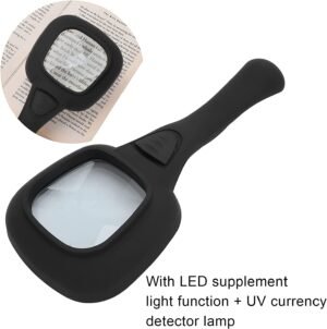 LED Magnifying Glass – 6-LED Lighted for Reading | worko