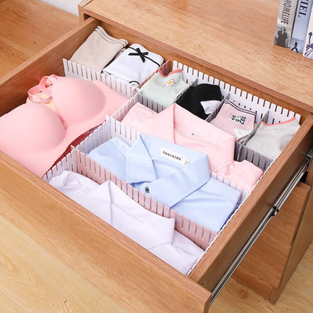 Adjustable Drawer Organizer – Multipurpose Storage Solution 6 Pcs Set | CookAura