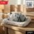 Plush Cat Dashboard Showpiece – Soft Closed-Eye Design