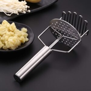 Stainless Steel Masher – Durable Hand Smasher for Kitchen | Mini Bubbles