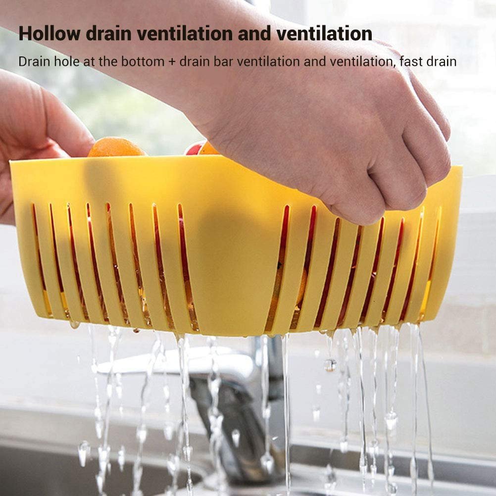 Double Layer Food Drainer – Collapsible Washing Basket | Vastate