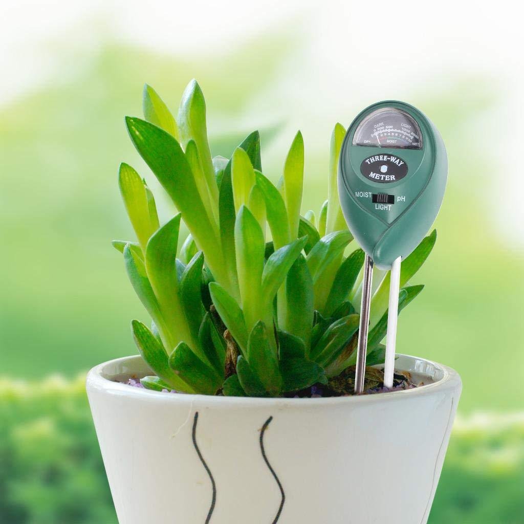 Soil Tester 3-in-1 for Moisture, pH & Sunlight | Grow Vanta