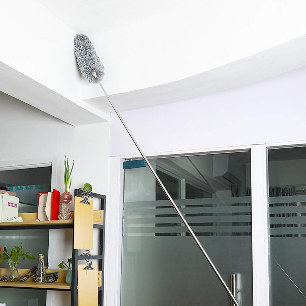 Microfiber Duster – 100-Inch Extendable Handle | Velvet Wipe