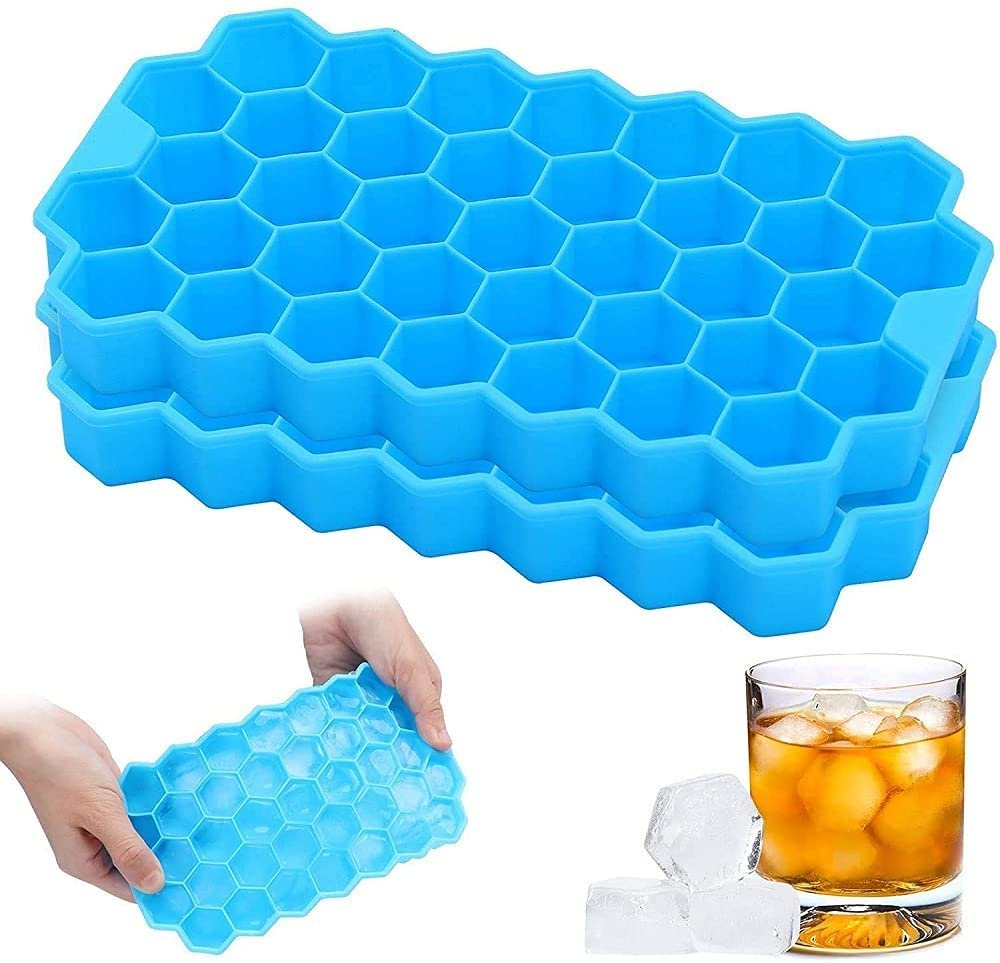 Silicone Ice Cube Tray – 37 Honeycomb Cubes | ChillPour