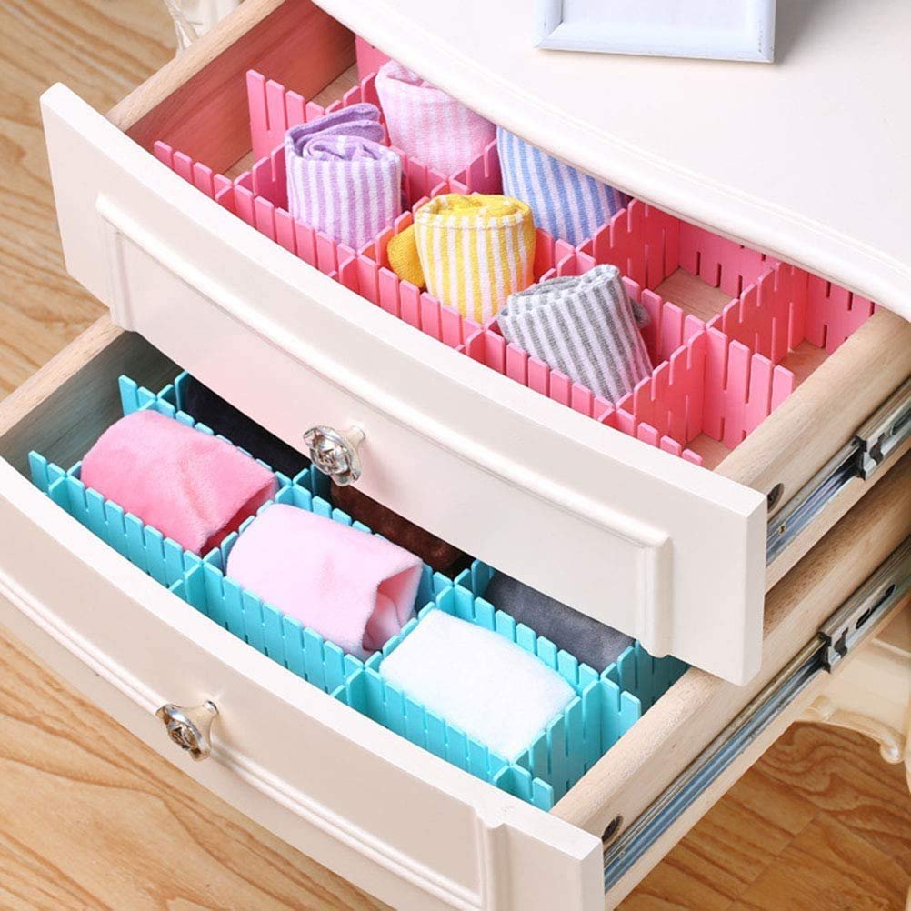 Adjustable Drawer Organizer – Multipurpose Storage Solution 6 Pcs Set | CookAura