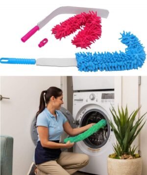 Microfiber Fan Duster – Flexible, Extendable for Easy Cleaning | Velvet Wipe