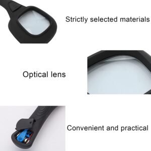 LED Magnifying Glass – 6-LED Lighted for Reading | worko