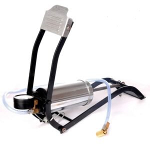 Steel Foot Pump – Heavy Duty Car & Bike Tire Inflator | Carivox