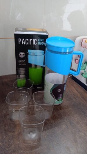 Transparent Water Jug with Elegant Handle – 2000 ML Durable Set