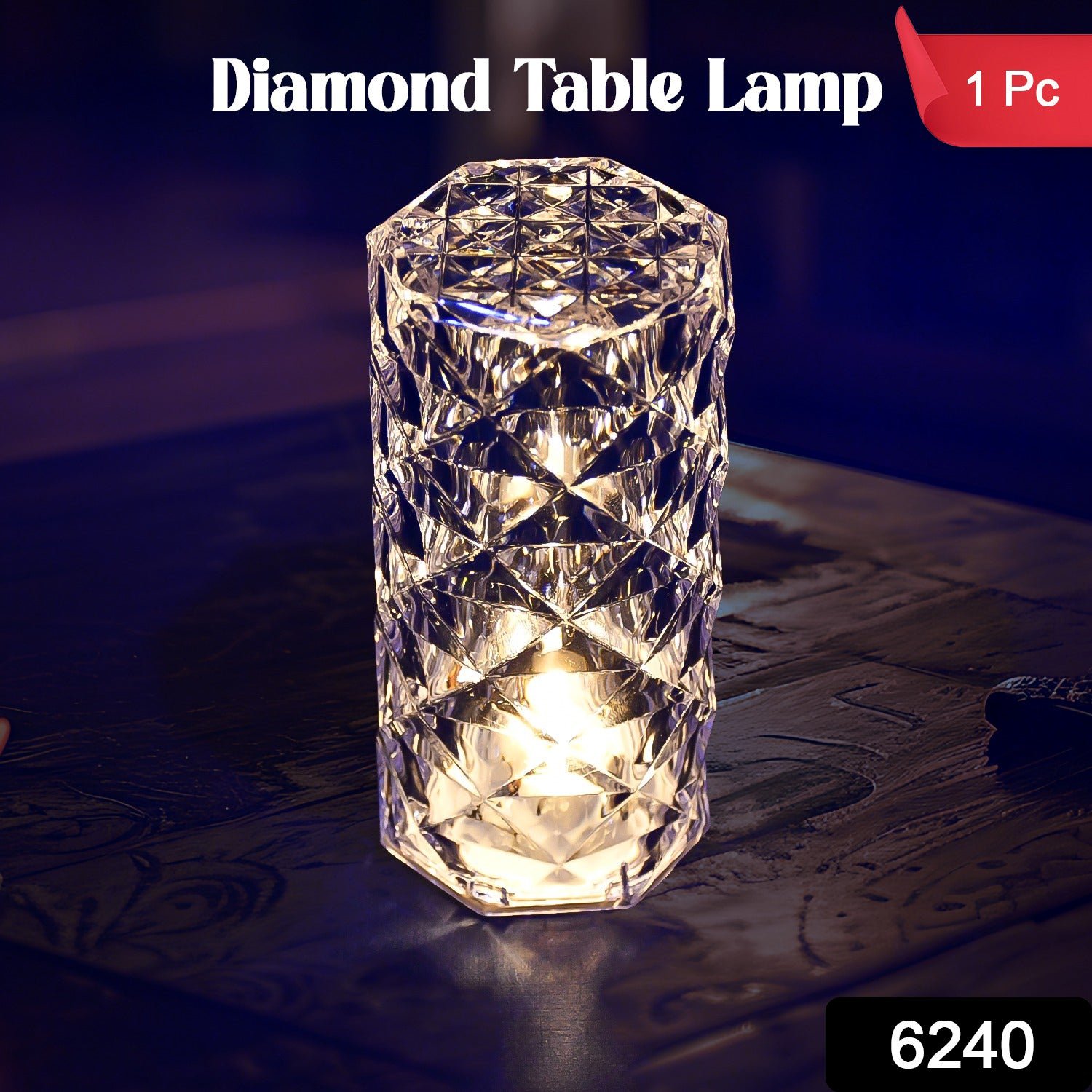 Crystal LED Candle – Shimmering Flameless Decor | Tidy Table