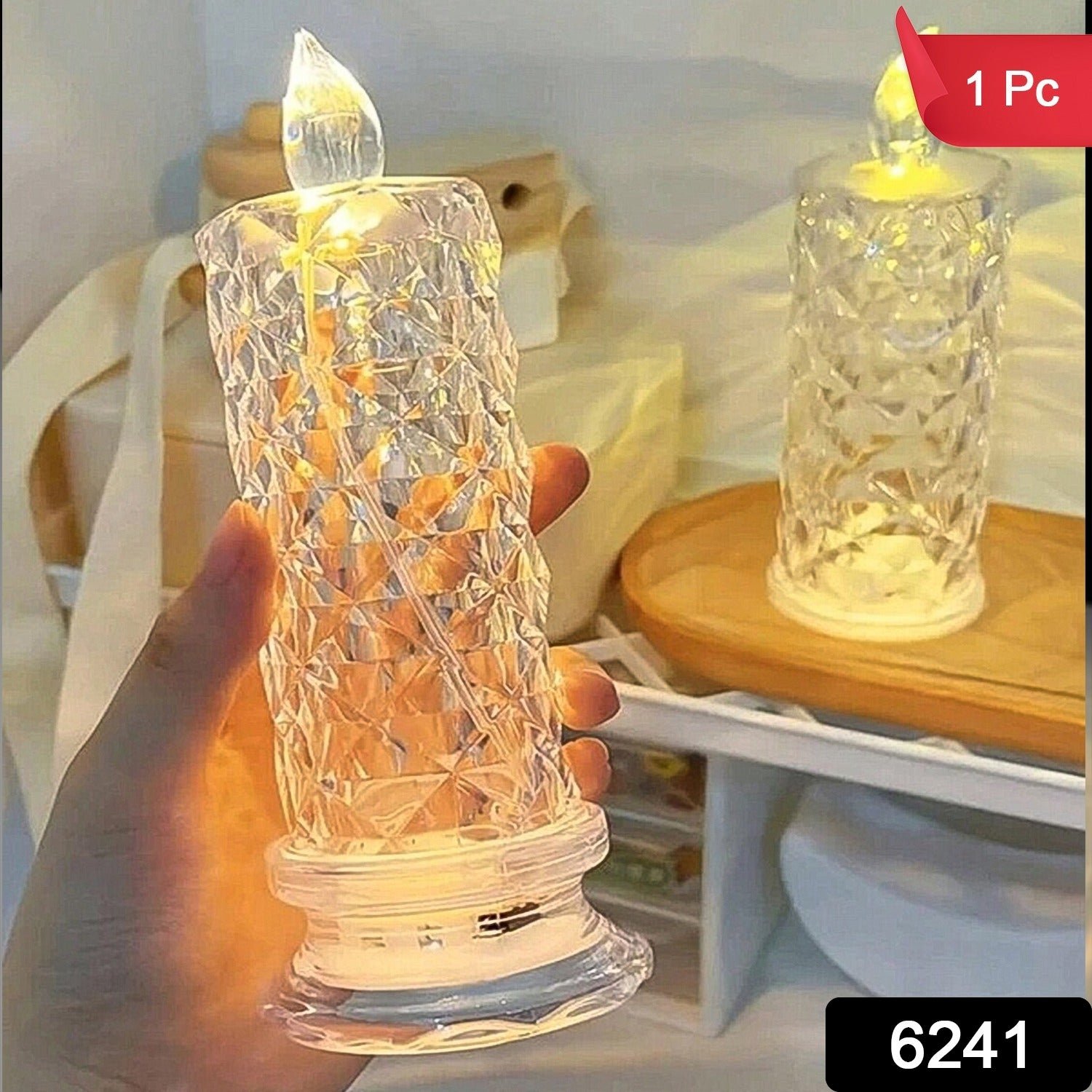 Crystal LED Candle – Shimmering Diwali Decor & Gift | Styleva
