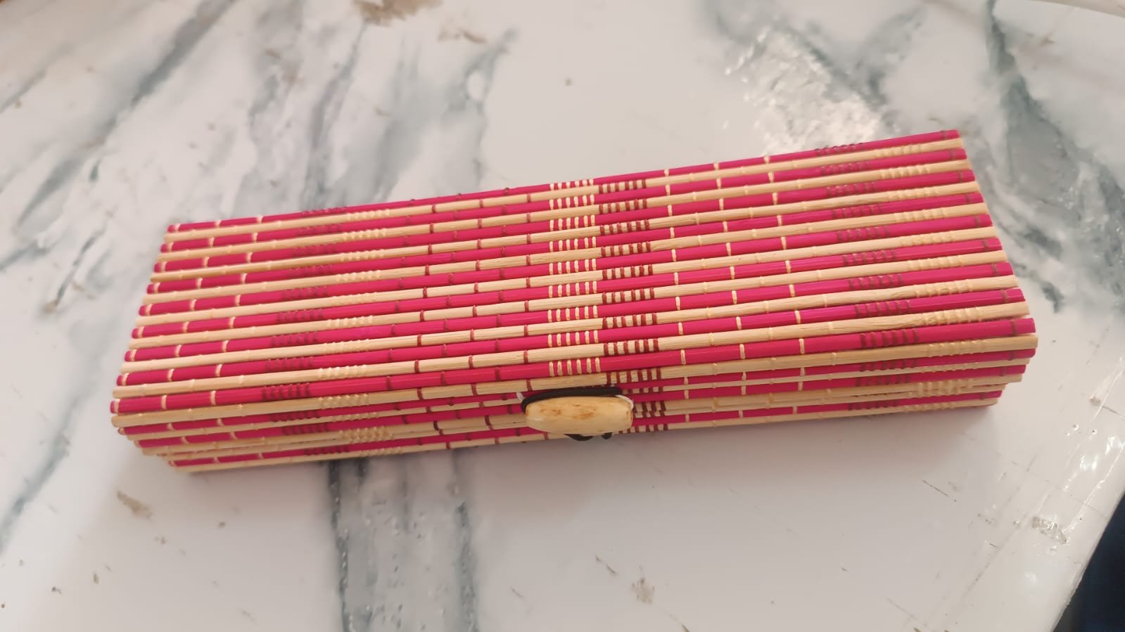 Bamboo Pen & Pencil Box – Eco-Friendly Handcrafted Organizer