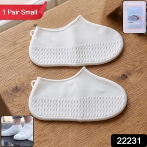 Small Waterproof Silicone Rain Shoe Cover – Non Slip Foldable