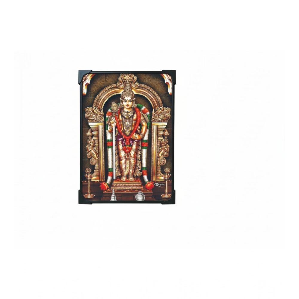 Wooden Sri Subramaniyan Swamy Murugan Table Top Devotional Player (Multicolor) - Image 2