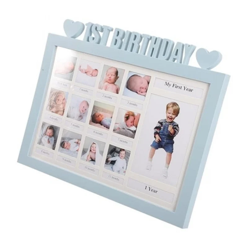 Acrylic First Year Baby Photo Frame (Multicolor)