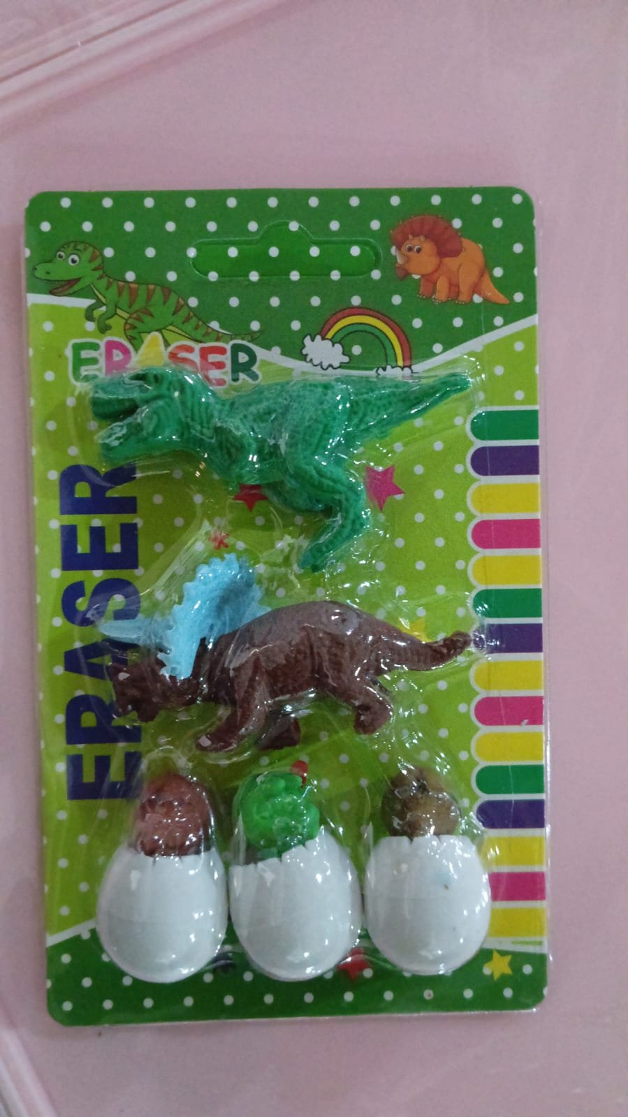 6456c333-a439-4e36-a3b6-095549cd82fb Dinosaur Puzzle Erasers – 5-Pc Kids Fun Stationery Set | Brain Horizon