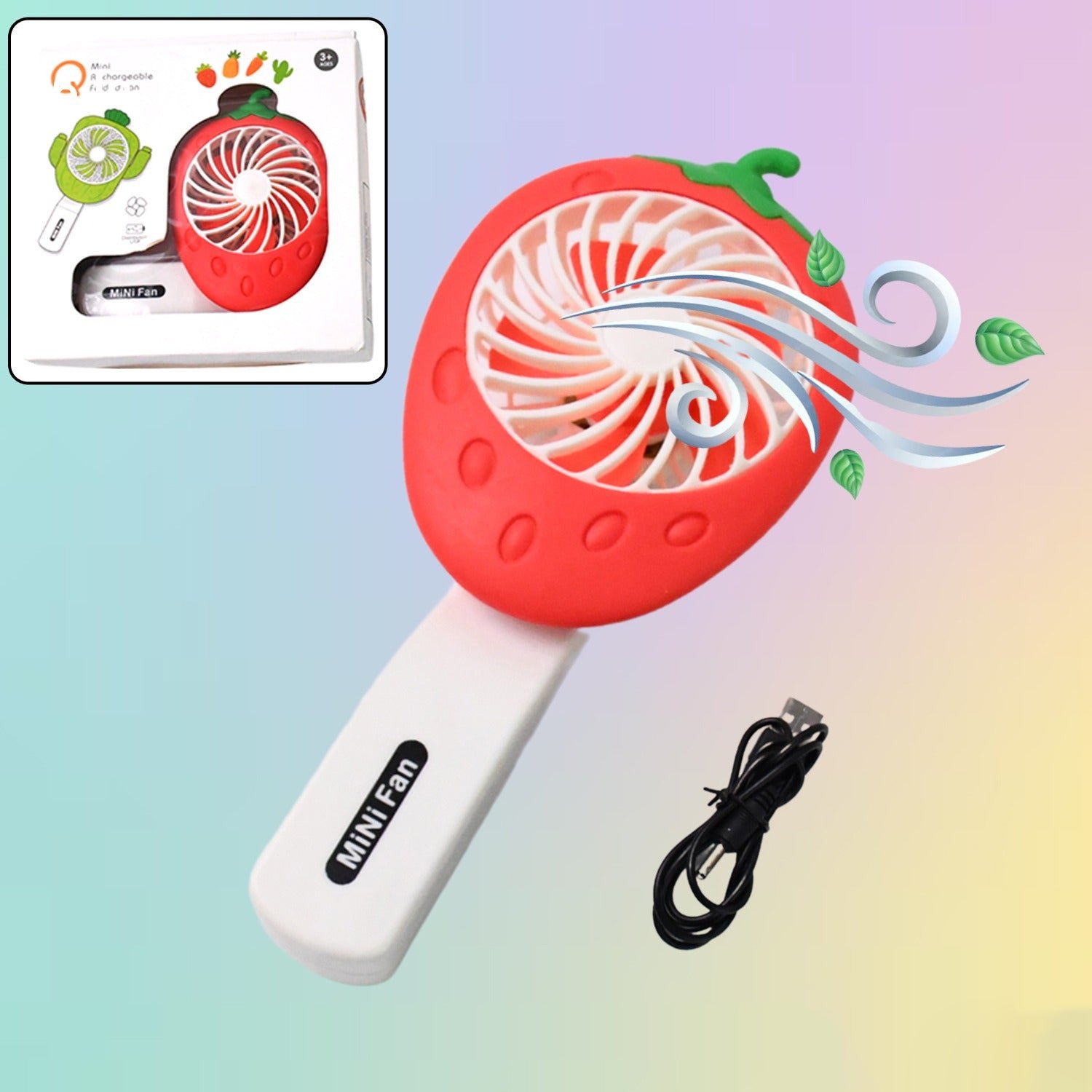 Handheld Mini Fan – Portable, Foldable, USB Operated Cooling