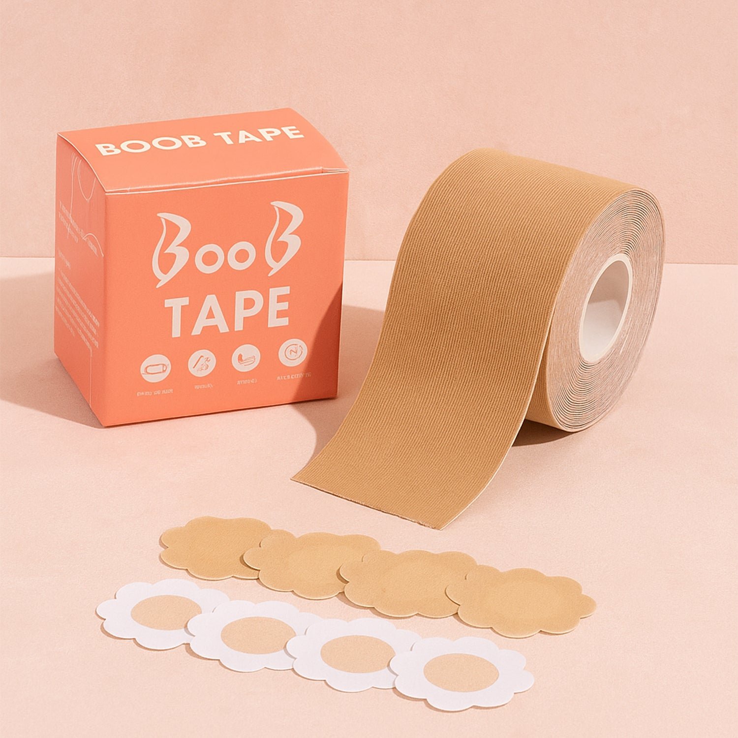 Boob Tape with Nipple Covers – Invisible Lift & Support | Velvet Wellness
