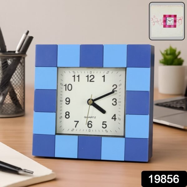 Table Clock – Modern Square Quartz for Desk, Office & Home Decor
