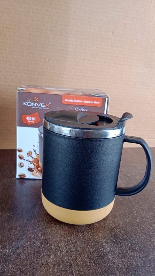 Insulated Coffee Mug – Spill-Proof Lid & 450ml Capacity