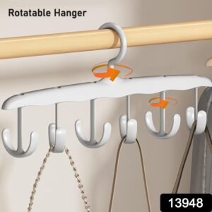 Tank Top Hanger – 12-Hook Rotating Closet Organizer | Organivo