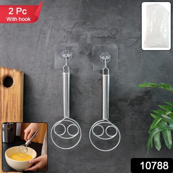Stainless Steel Spiral Hand Whisk Set – Efficient & Durable