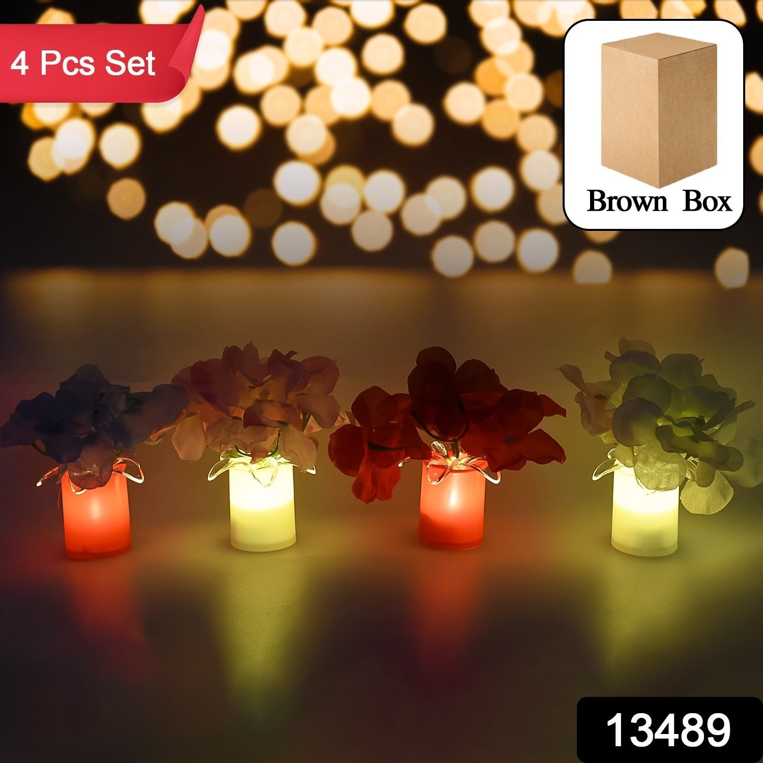 LED Mood Lights – Aesthetic Bedroom Decor Set (4 Pcs) | Velvet Wheels