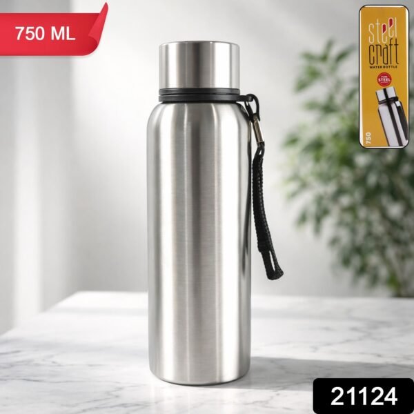 Stainless Steel Water Bottle, Durable 750 ML Hydration