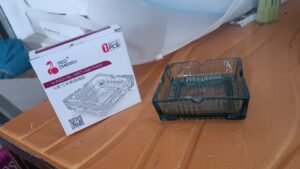 Glass Ashtray – Square Crystal Design | Styleva