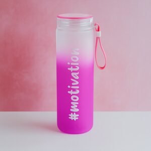 Glass Water Bottle – 350 ML Motivational | Own Hydrate