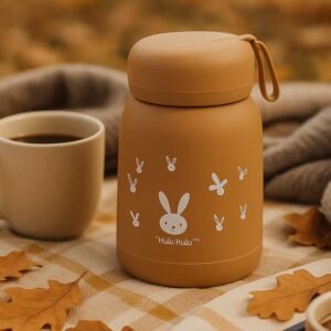Kids Water Bottle – Bunny Print Glass Sipper 330ml | Own Hydrate
