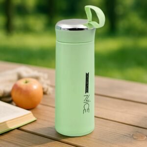 Glass Water Bottle 400ml Leak Proof – BPA-Free for Gym & Travel
