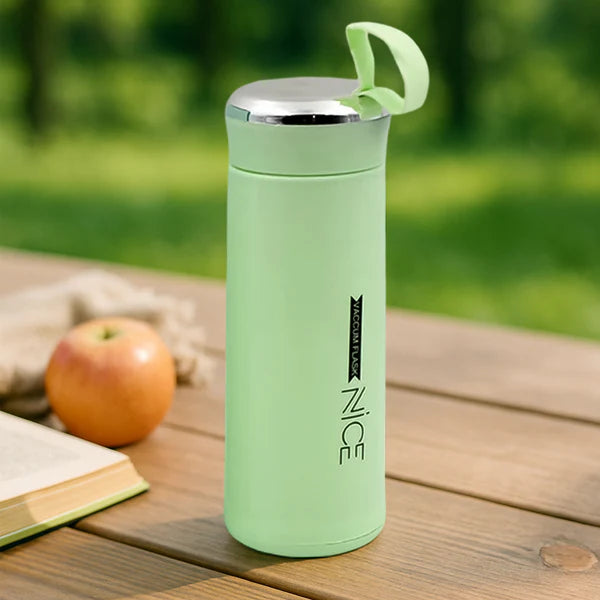Glass Water Bottle 400ml – Leakproof, Thermal & BPA-Free