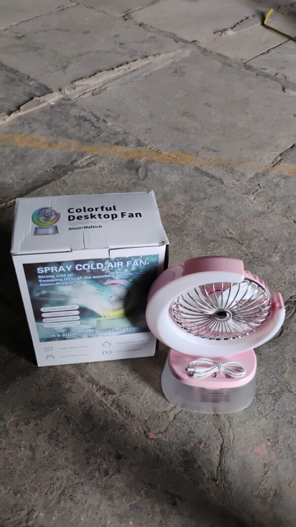 Portable Humidifying Fan – LED Light & USB | Airvanta