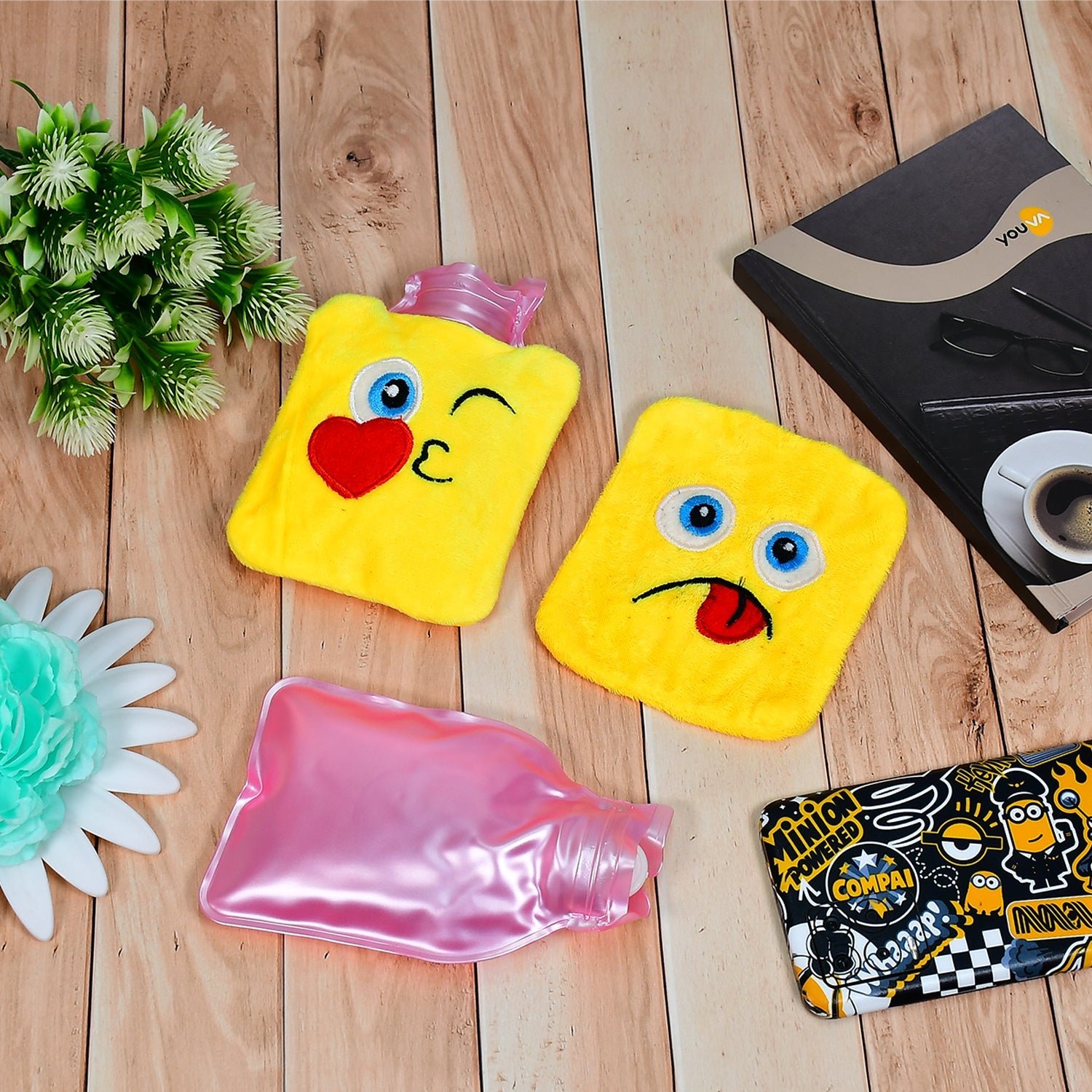 Emoji Hot Water Bag – Pain Relief & Winter Comfort | Velvet Wellness