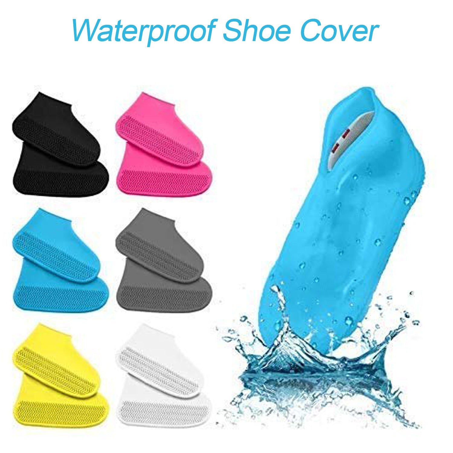 Silicone Rain Boot Covers Non Slip Foldable Protection