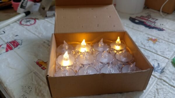 Flameless LED Tealight Candles – Decorative Acrylic | Giftoiza