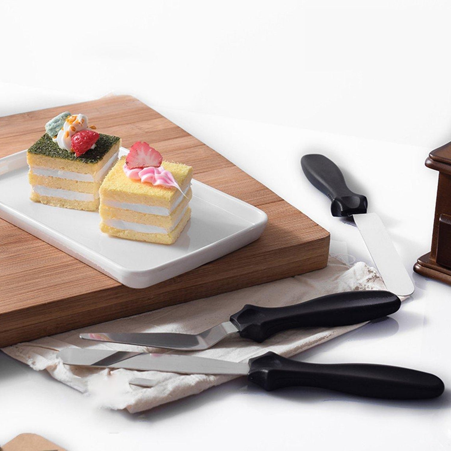 6_30e709eb-d2ed-4a7a-ad07-8afba6d4750e Cake Icing Spatula Set โ Stainless Steel Pallet Knives | Indo Glow